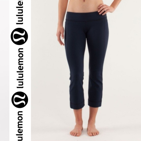 Lululemon | Black Power Up Cropped straight leg leggings - Picture 1 of 14
